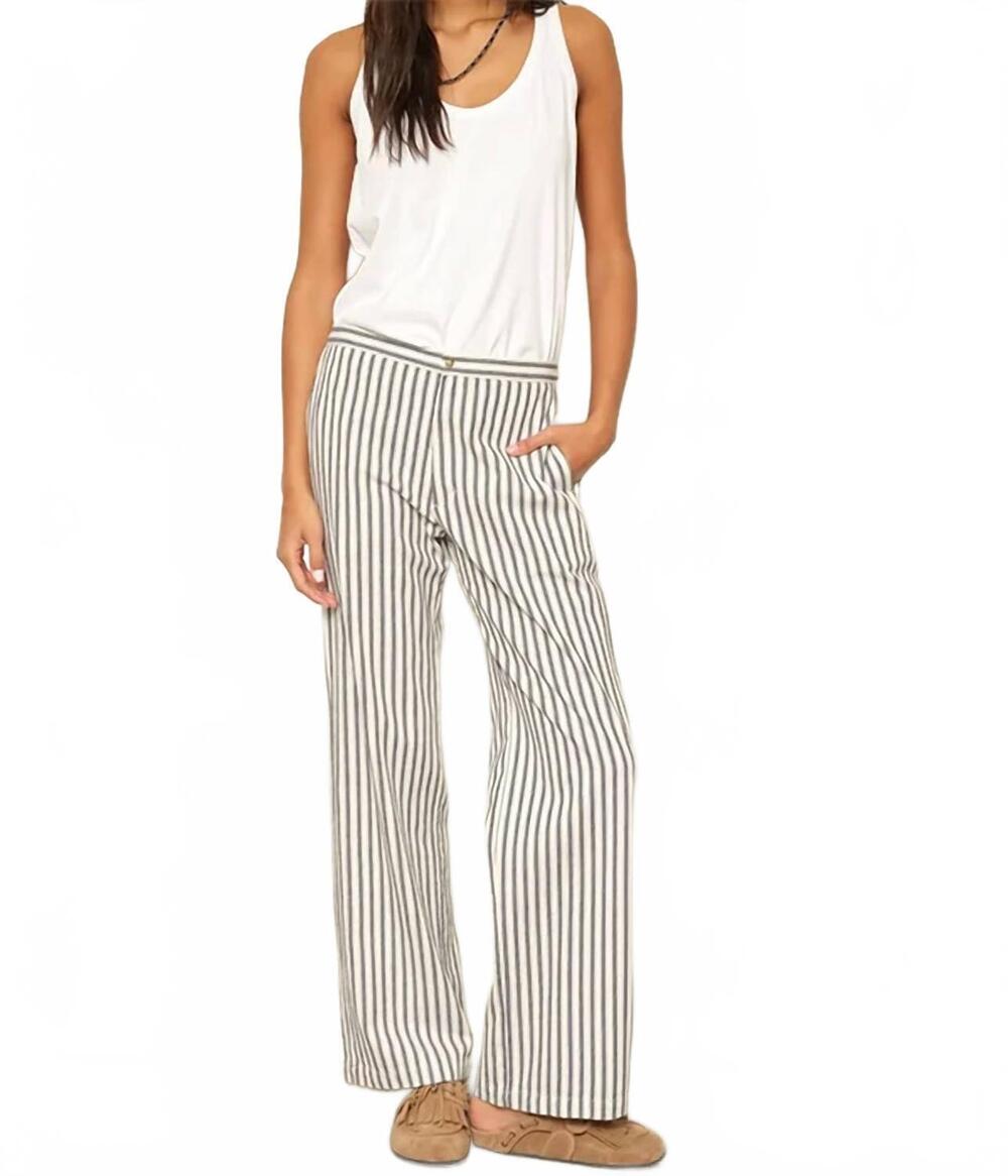 NEW XIRENA pascale pants in blue stripe